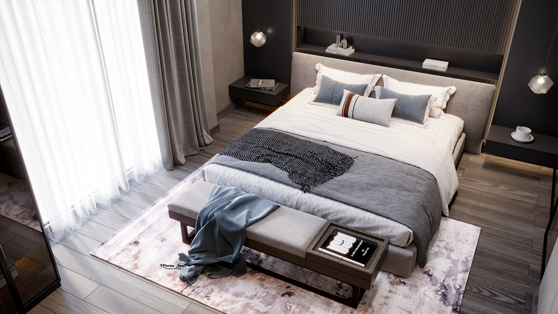 暗色调现代简约公寓丨M A S T E R-17