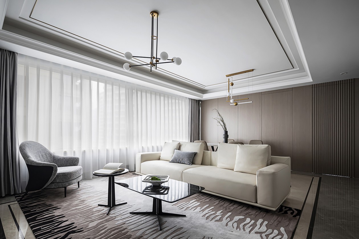 奥体精装修,颠覆空间感觉收纳隐形门呈现精致简约风-1