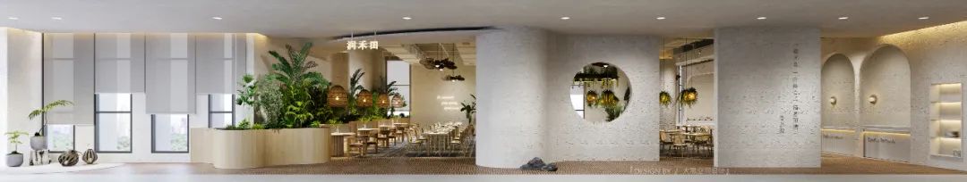 室内度假风餐厅设计丨中国武汉丨润禾田商业空间设计-12