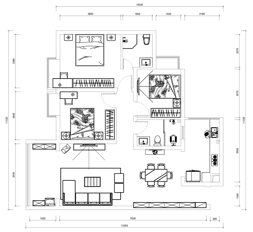 简约现代风四口之家设计丨桐梓周健雄-12