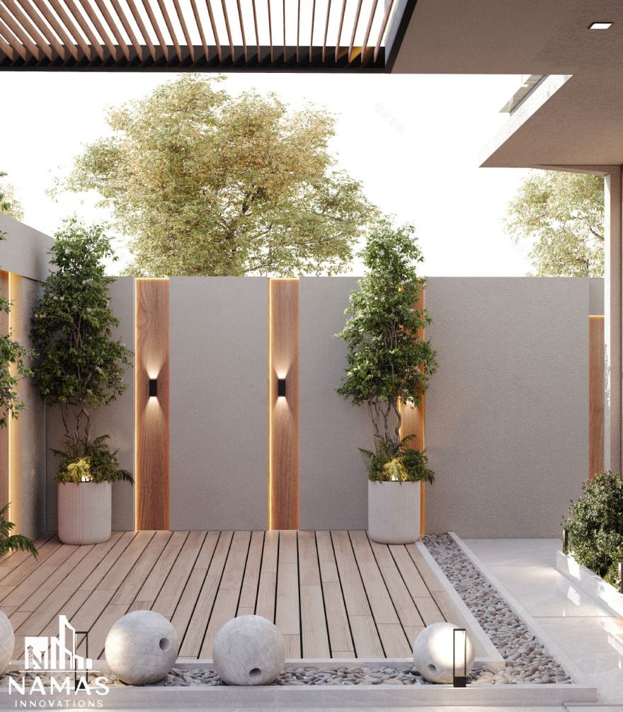 现代别墅立面图丨沙特阿拉伯丨Namasinnovation-14