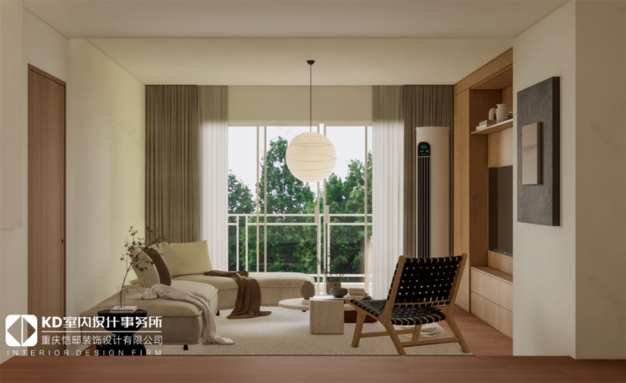 重庆龙湖西苑原木风住宅丨中国重庆丨KD室内设计事务所-24
