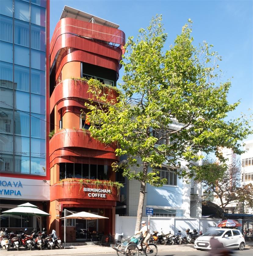 越南红楼结合咖啡厅和公寓设计丨戈者设计,Chon.a建筑事务所-6