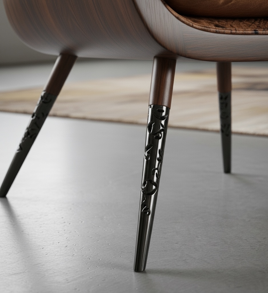 Snake Leather Armchair（蛇皮纹皮革扶手椅）丨Diana Gharaibeh-8