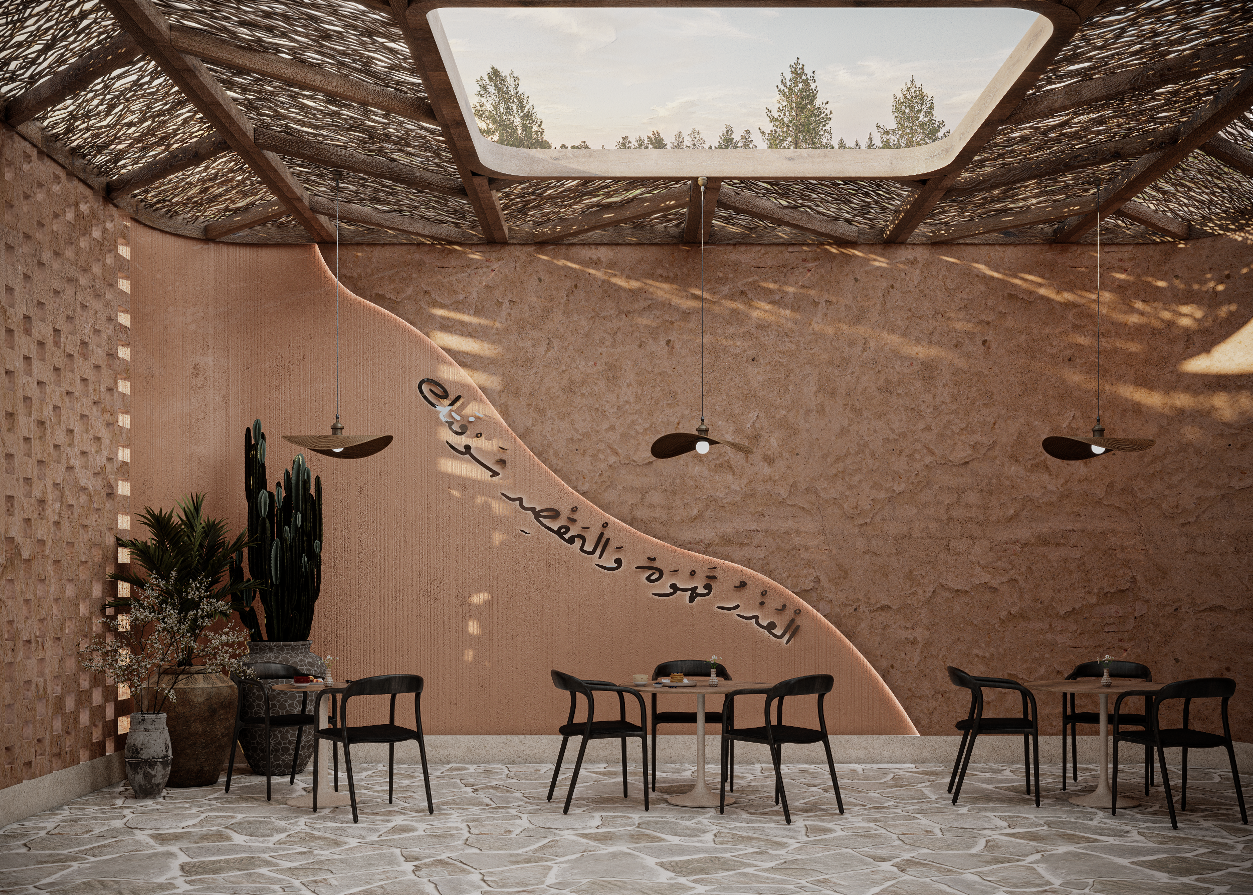 大号咖啡店（注：Tuba通常指乐器大号，这里按字面直译，若结合具体语境可能有其他含义） 丨沙特阿拉伯利雅得-4