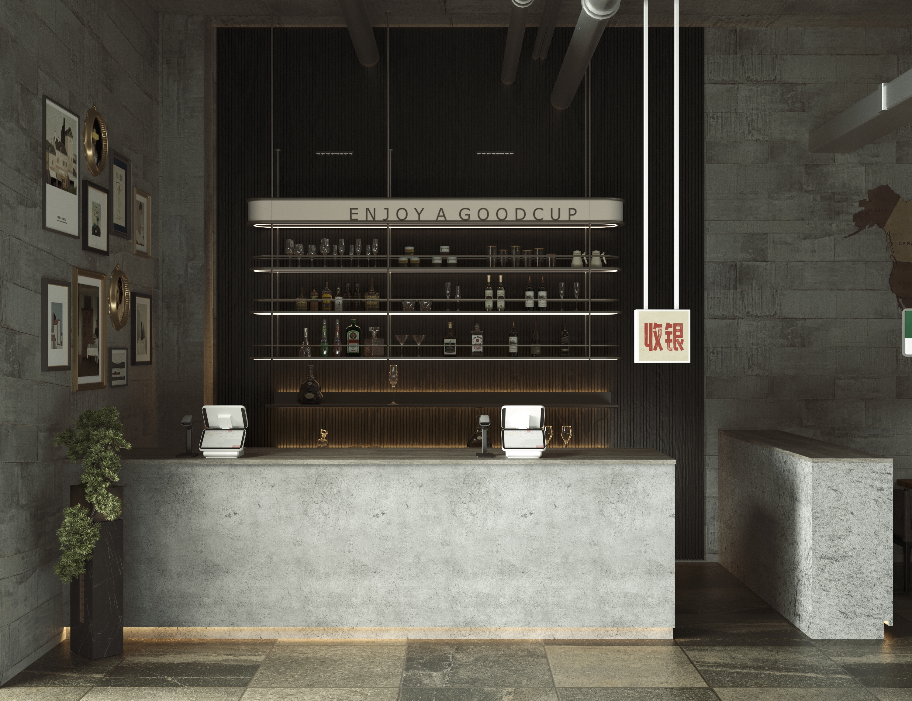 后工业风格快餐店-2