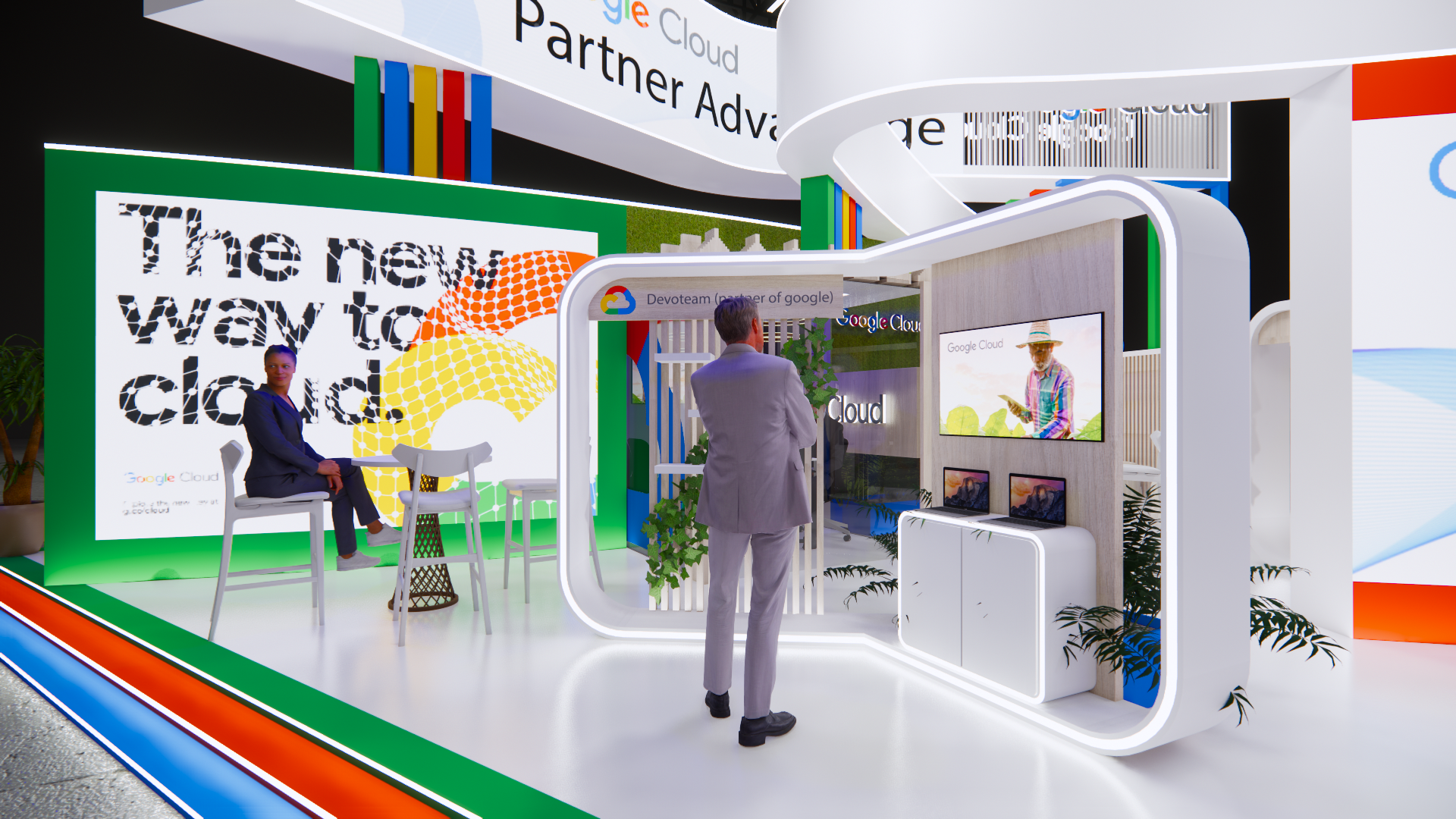 Google exhibition stand , event design-7