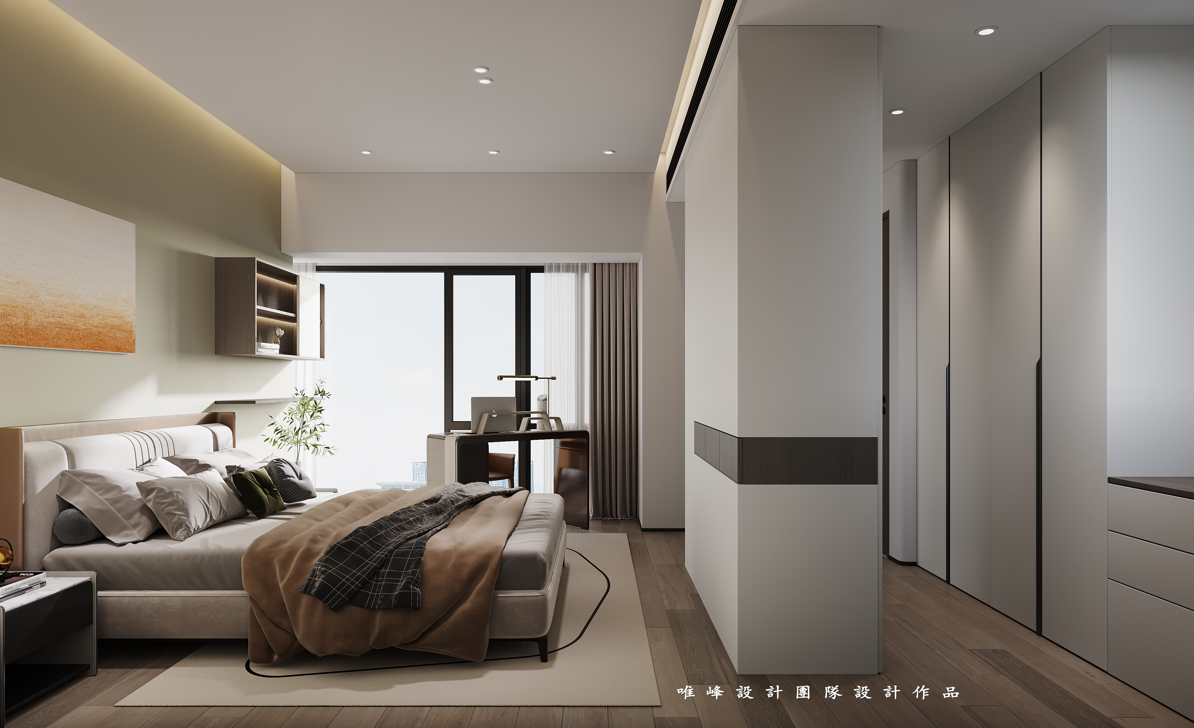 深圳口山全案设计：新天地名居简约风，开放式灵感空间-4