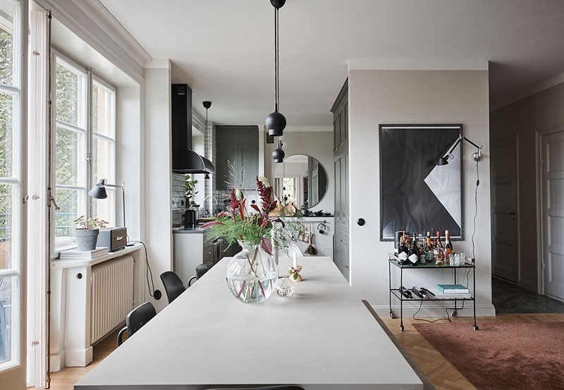 瑞典灰色调时尚公寓，打造温馨空间-9