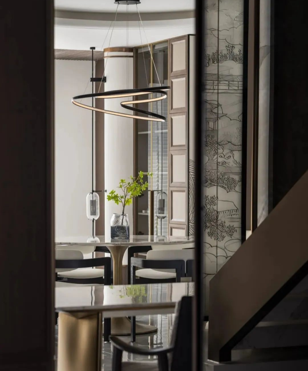 新中式湖居别墅丨中国武汉丨武汉得间设计-32