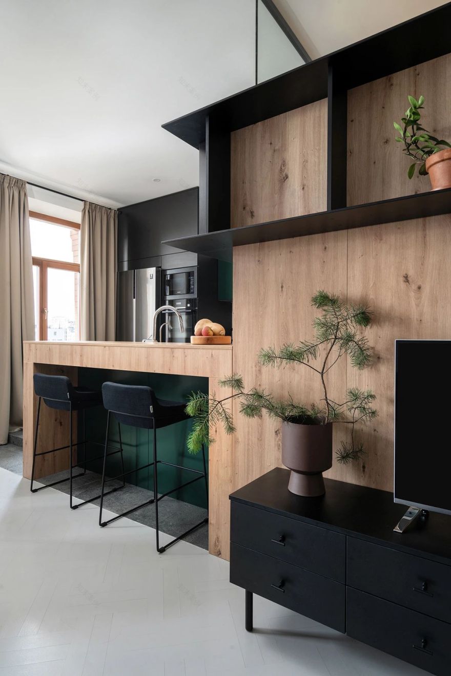 质朴原木单身公寓丨Oleksandr Maly-16