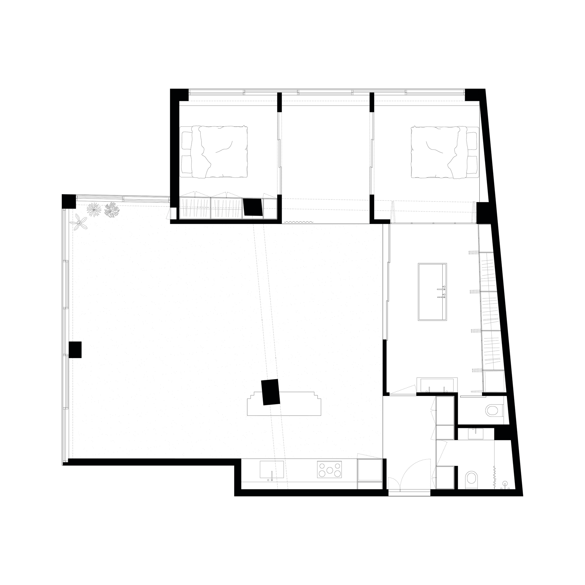 Astral Weeks Flat and Exhibition Space / Oblique-19