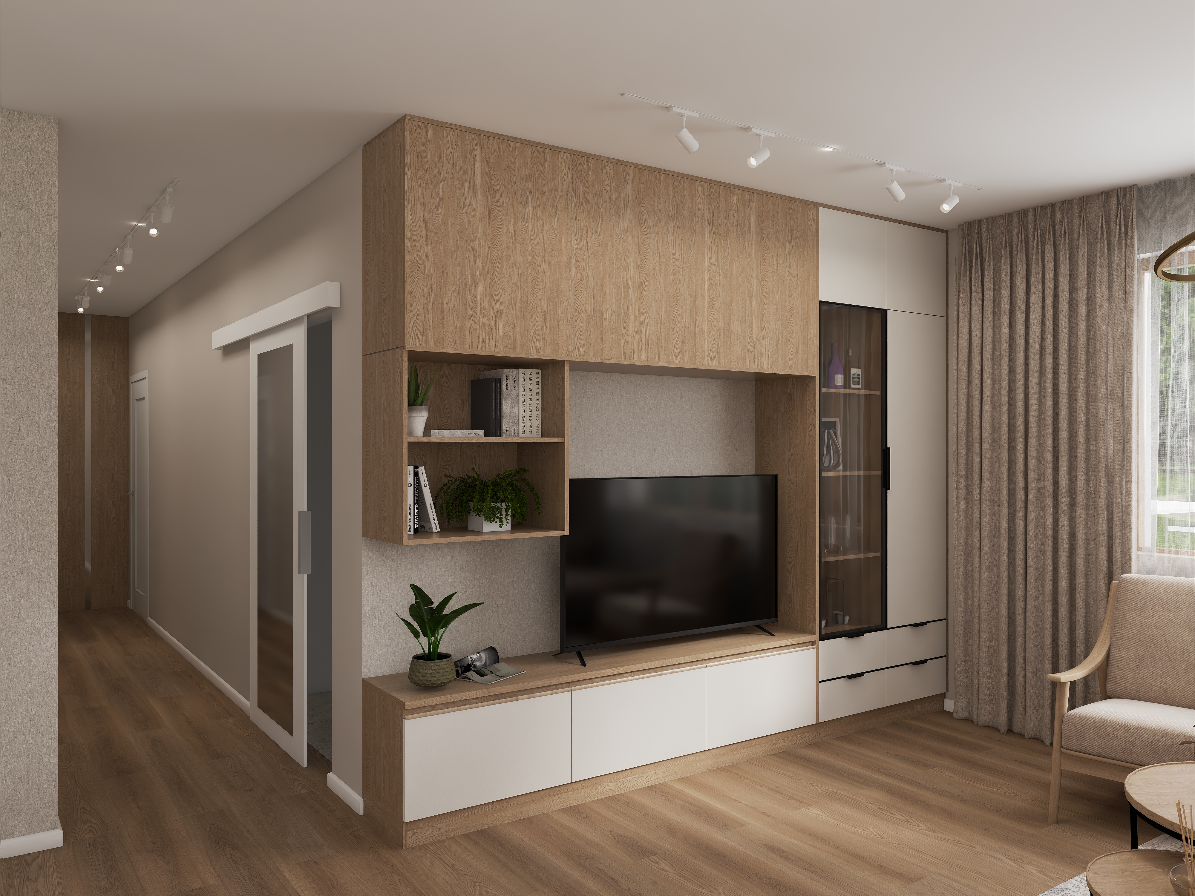 Projekt przytulnego salonu-5