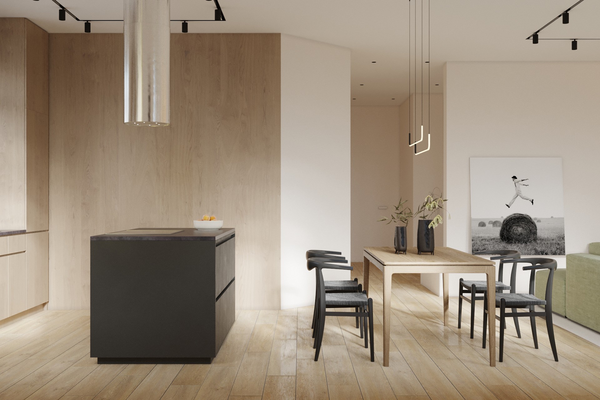 原木与绿色打造清新舒适居住空间-8