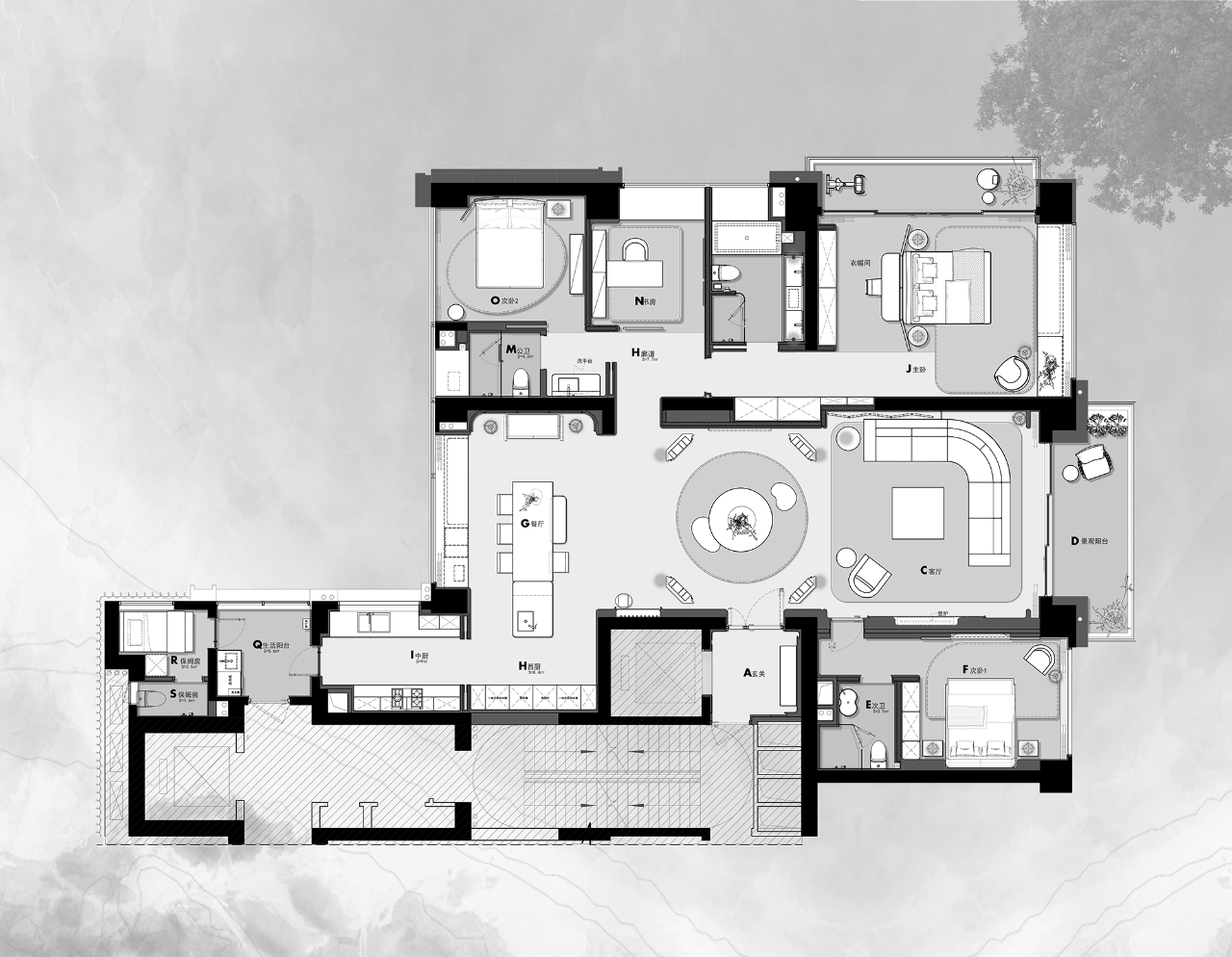 266㎡中式样板间丨H.N.LIN空间美学馆-69
