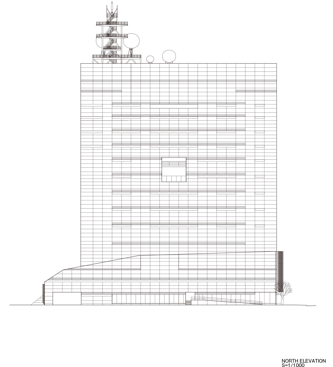 朝日放送新总部大楼丨日本大阪丨隈研吾建筑都市设计事务所-27