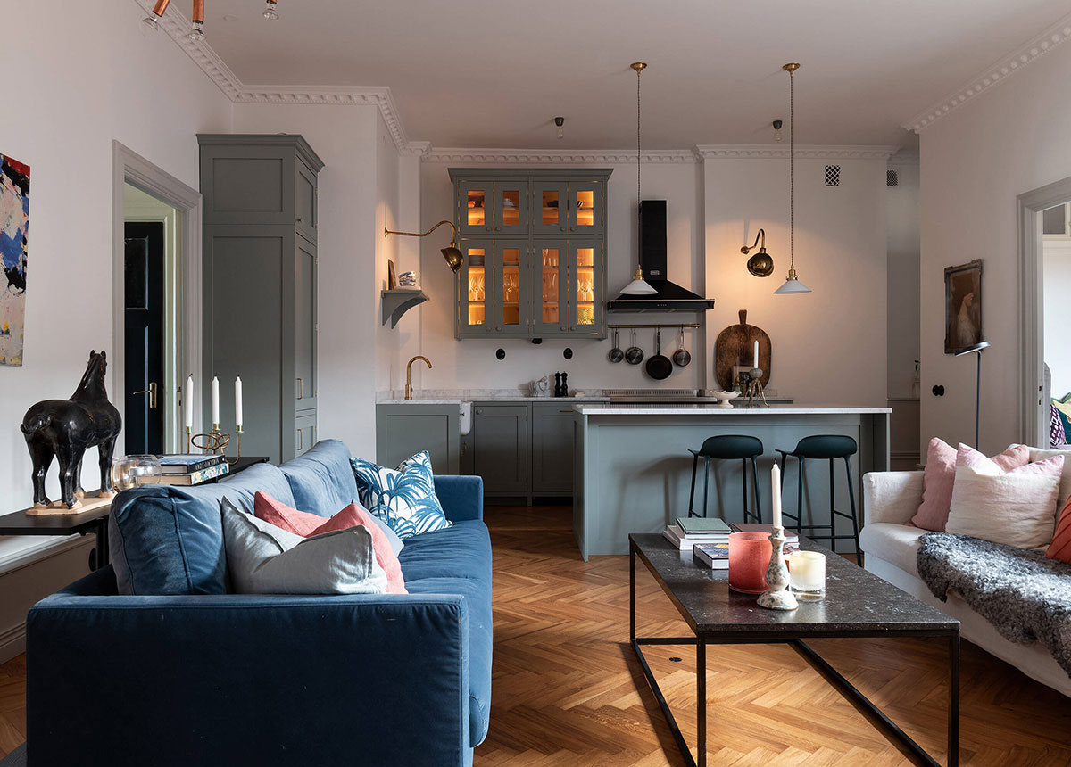 独特的斯堪的纳维亚风格公寓设计-1