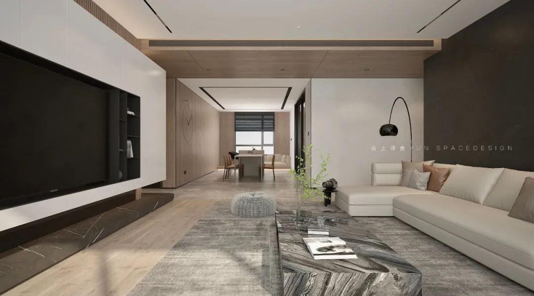 云上设计 | 龙廷贵府 220㎡现代私宅,演绎品质生活-11
