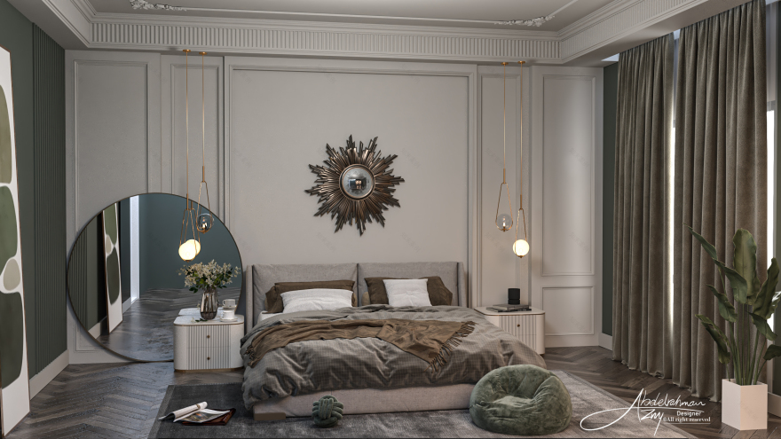 沙特阿拉伯某住宅室内设计丨Abdelrahman Azmy-13