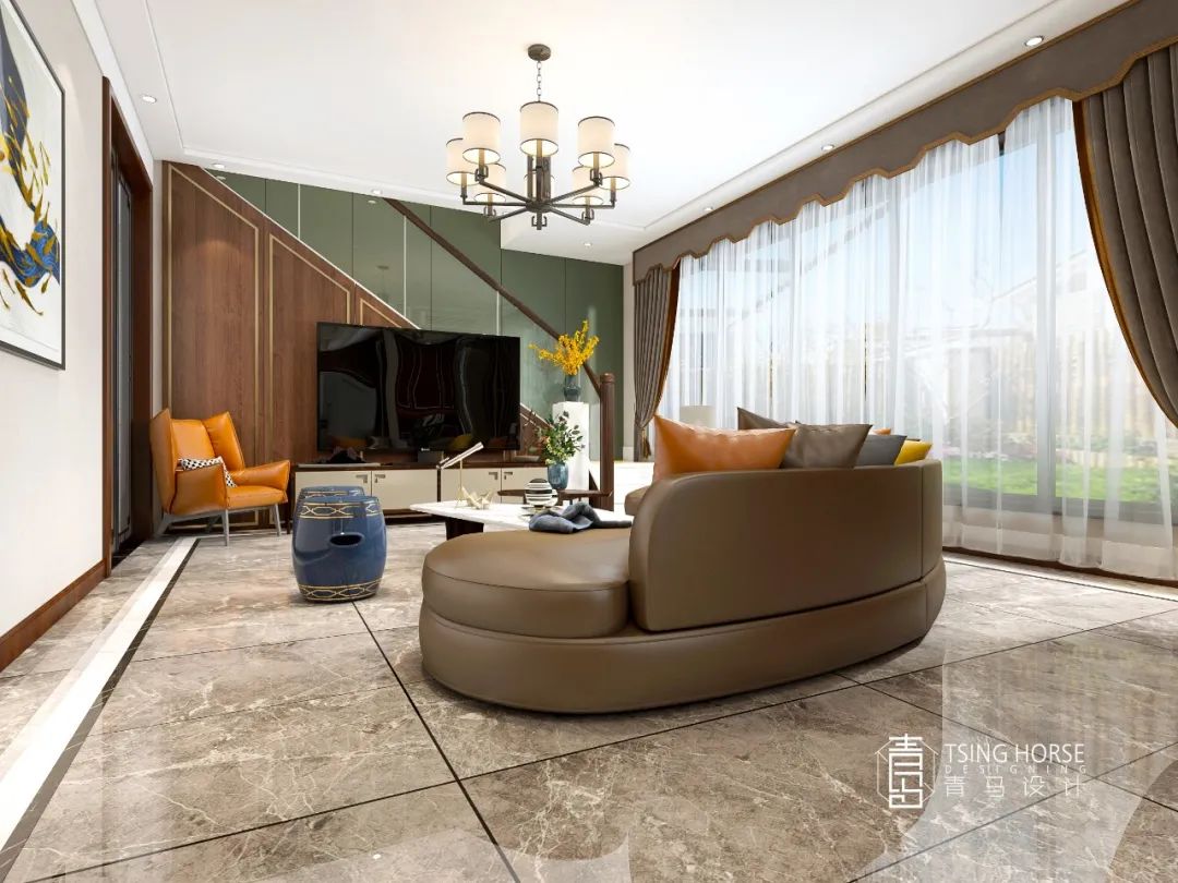 中海阅骊山新中式美学空间设计-22