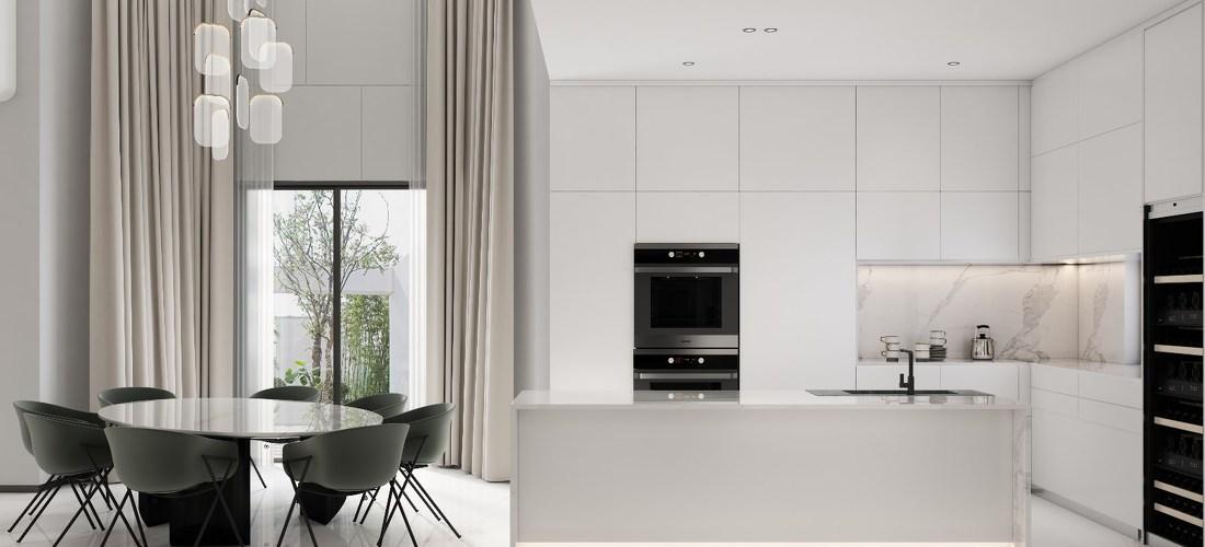 半山白色别墅 | 简约开放式设计的生活美学-12