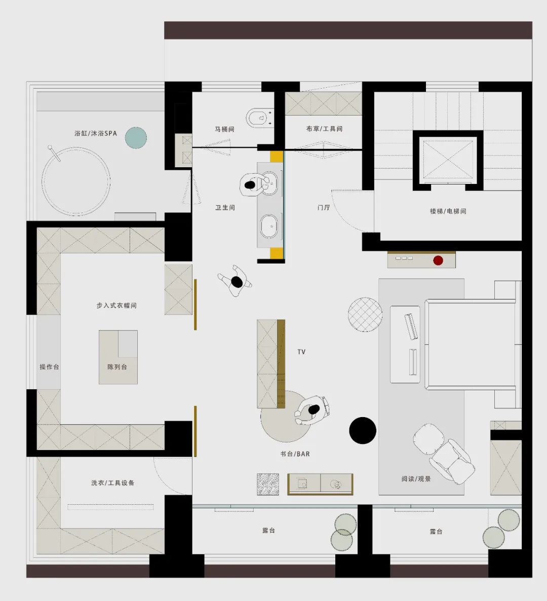 当代别墅空间设计丨本白设计-119
