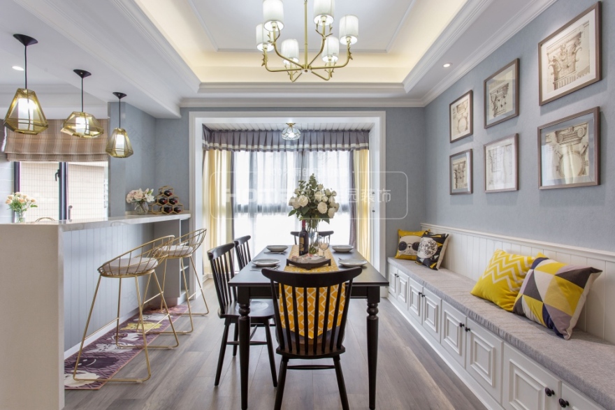 136㎡美式风格住宅 欢乐佳园装饰-10