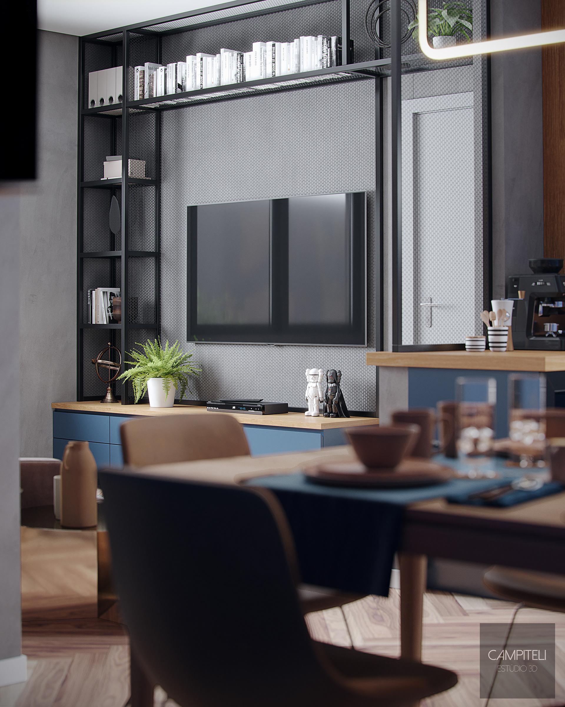 夸特罗之家丨Campiteli Estúdio 3D-16