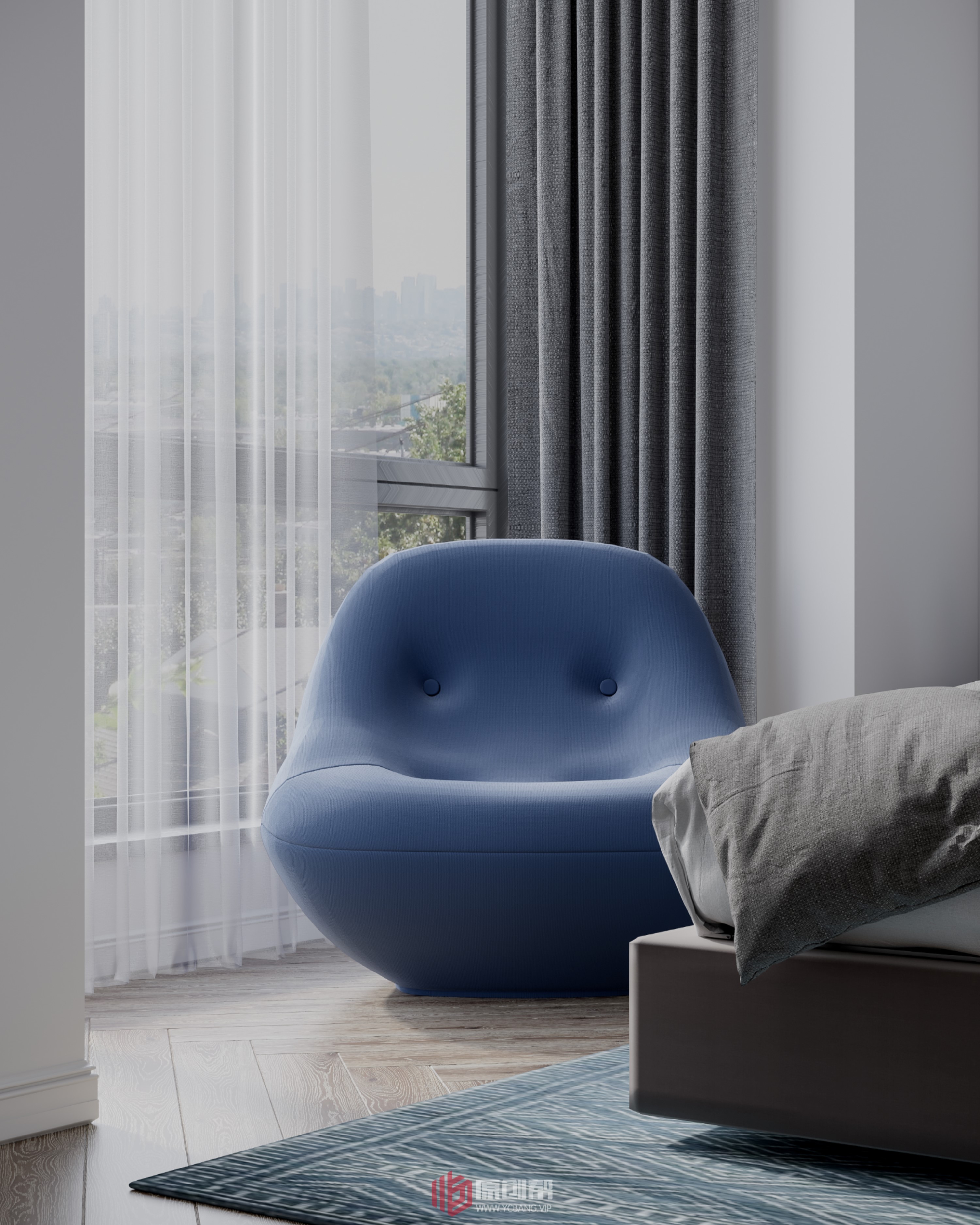 温柔粉系少女心梦幻新家丨中国新余丨新余子拾装饰设计有限公司-3