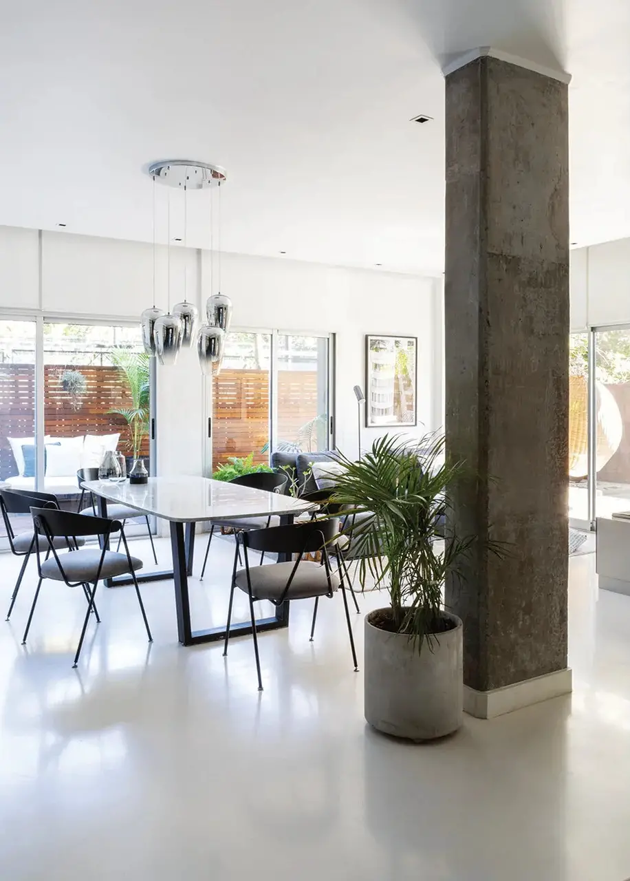 阿根廷 120 平米现代黑白混搭公寓设计-6