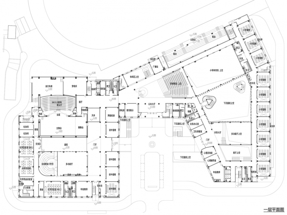 集约化布局，复旦大学新江湾第二附属学校-97