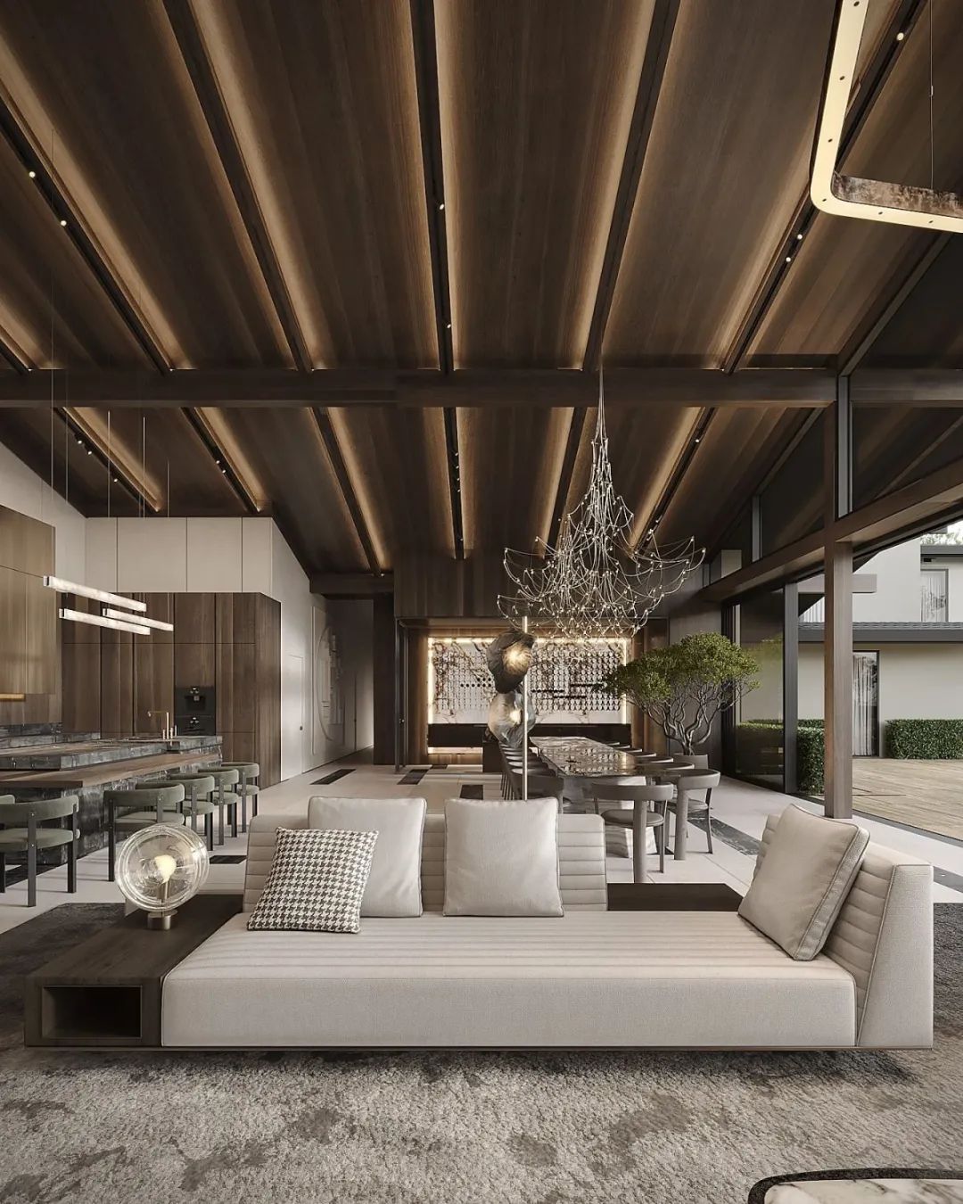 灰色奢华 · 1300㎡大宅设计丨IQOSA Architect-11