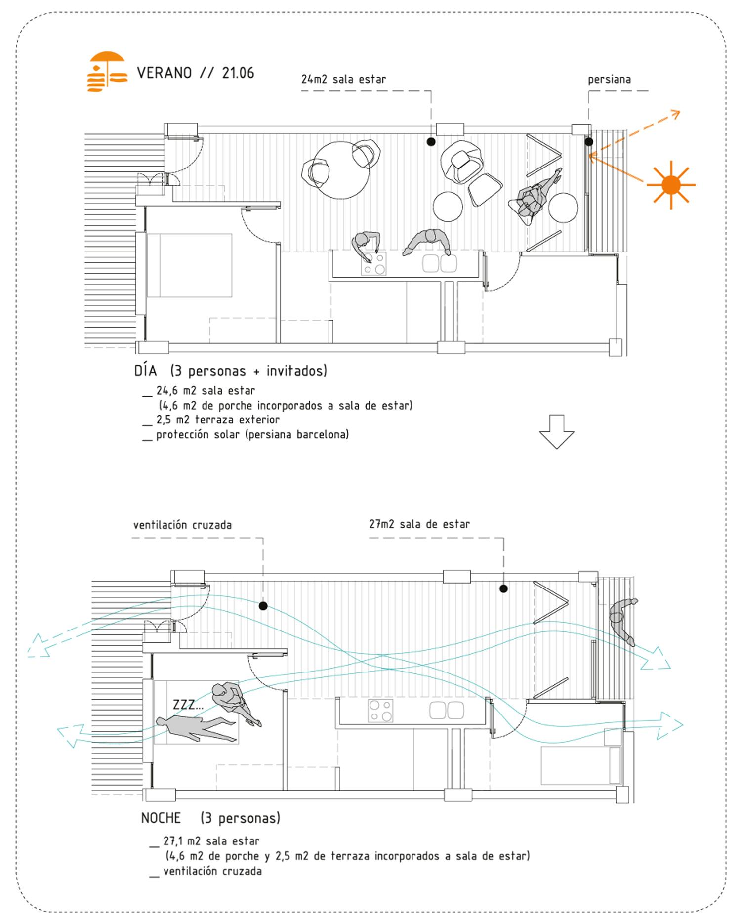 巴塞罗那创新住宅 | 集成被动式生物气候策略-14