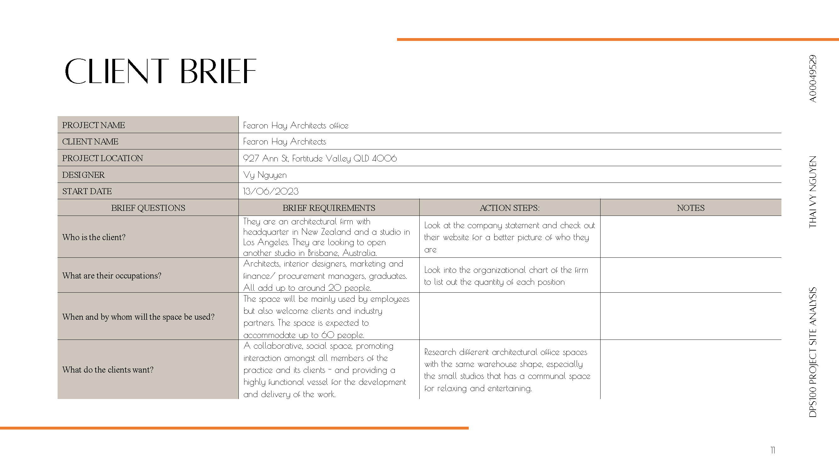 DPS100_Project Site Analysis: Assessment 3-10