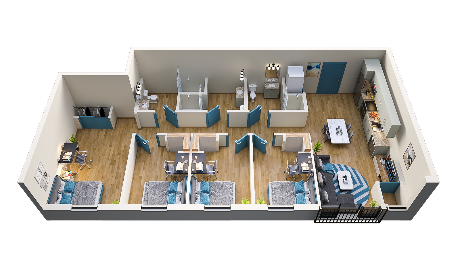 20 Housing units 3D plans-25