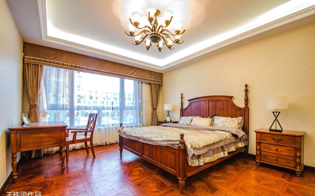 巨华紫光园美式风格样板间-14