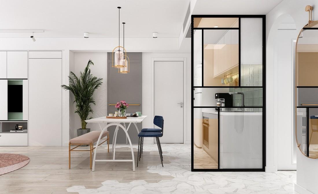 全能格局,珊瑚橘色点缀的玖雅平层设计-104