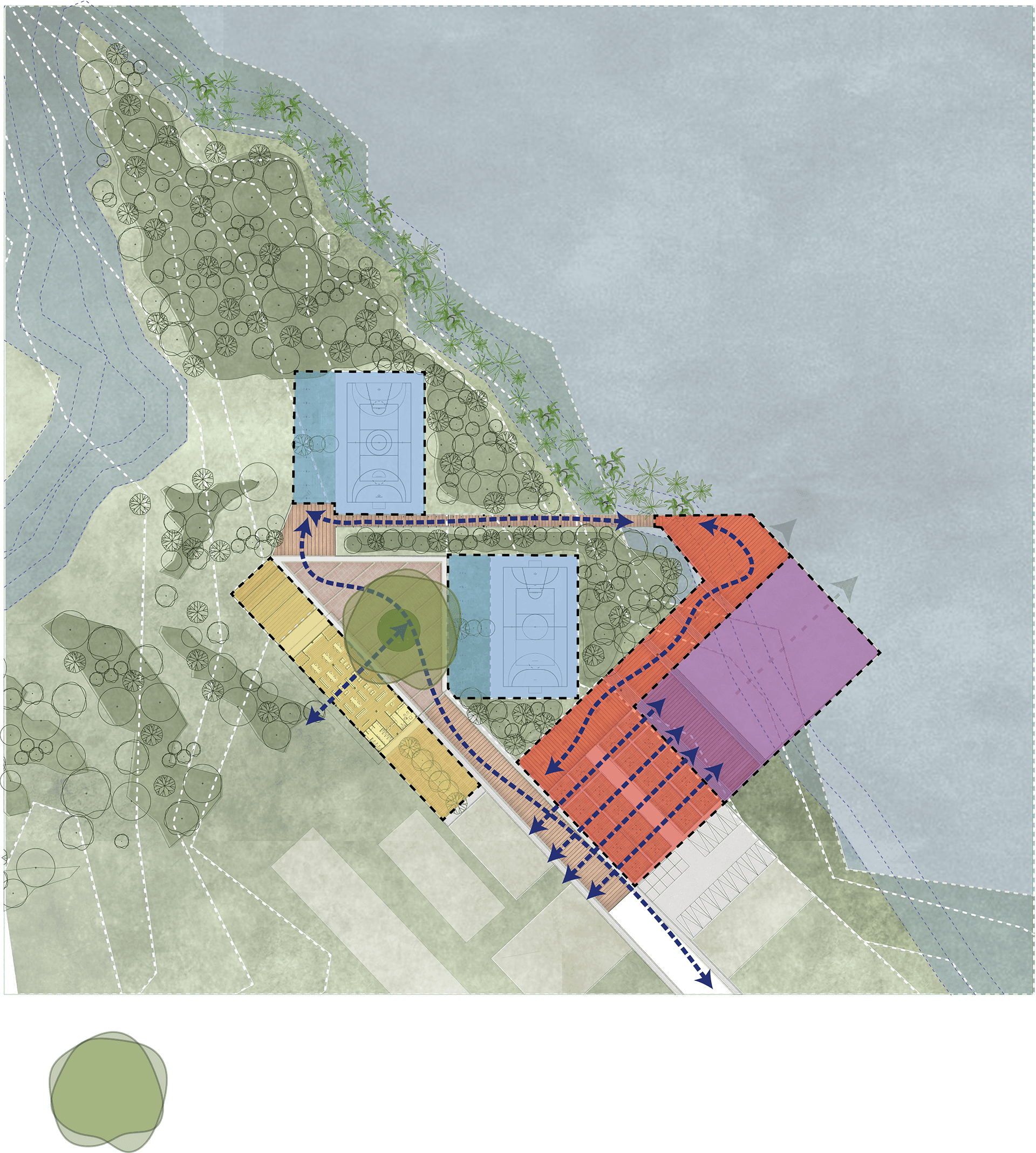 城市活跃边界：瓜皮互联区

注：Guapi可能是特定的地名，这里音译为瓜皮 ，如果有更准确的信息可以替换；Conectado有连接的、互联的意思，结合语境这里意译为互联区  丨哥伦比亚丨Universidad de los Andes（安第斯大学）-12