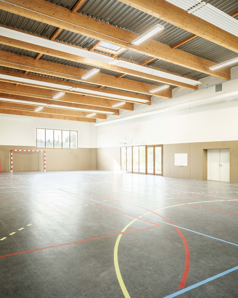 法国圣多米尼克关明生高中学院和体育馆丨泰基建筑师事务所-38