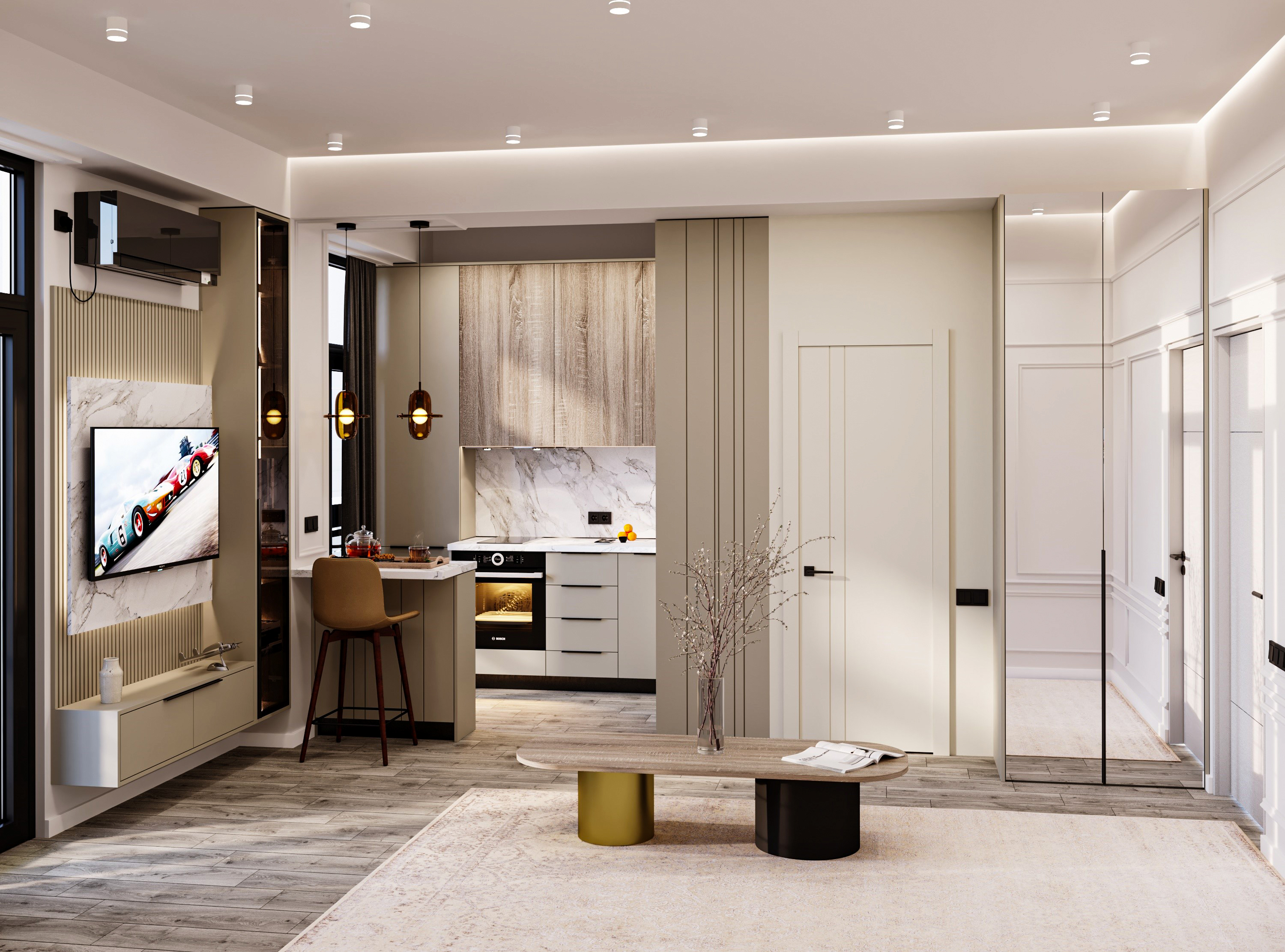 Studio apartment 24 sq.m design-4