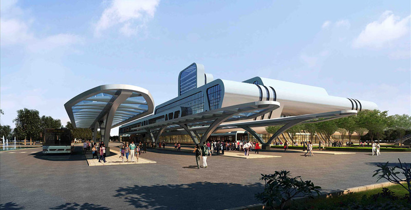 车站设计案例效果图2-11