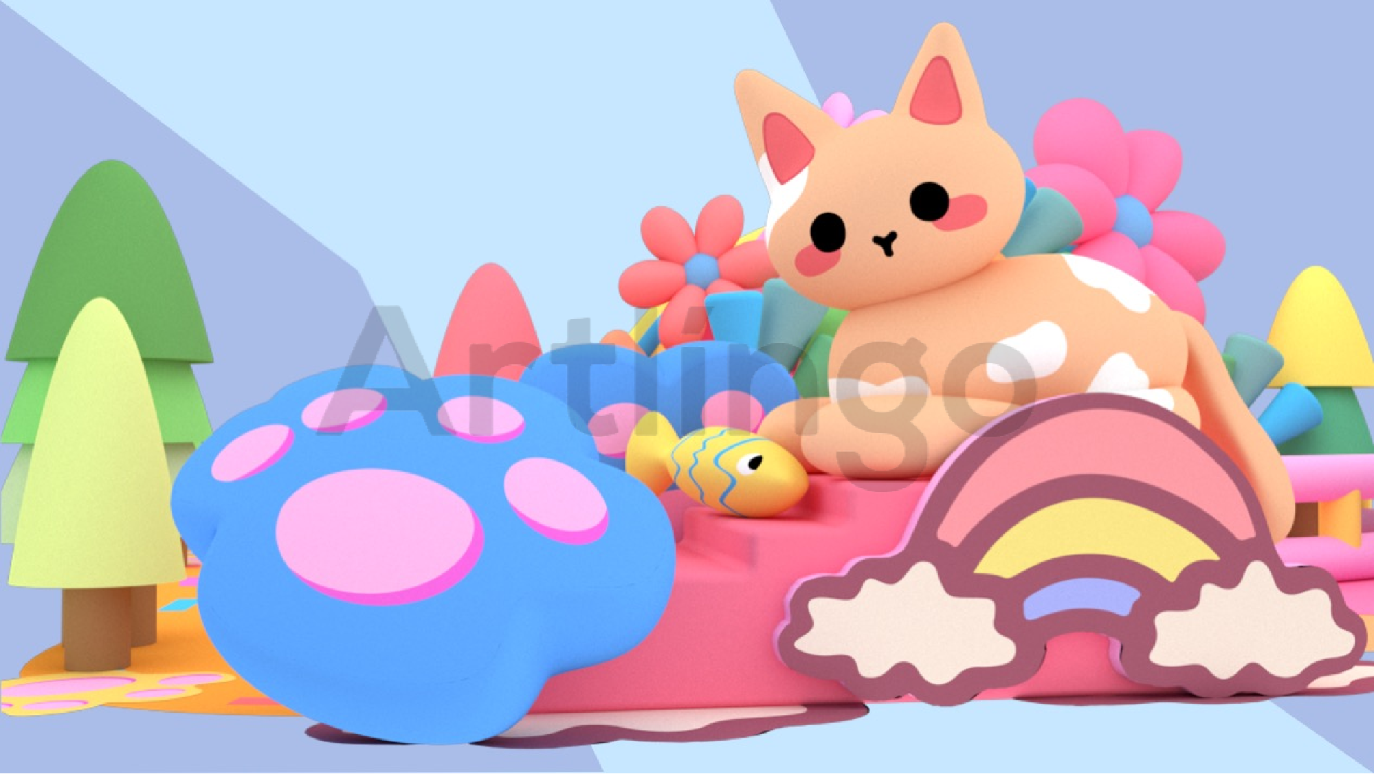 与喵的日子里 IP气模美陈装置展-10