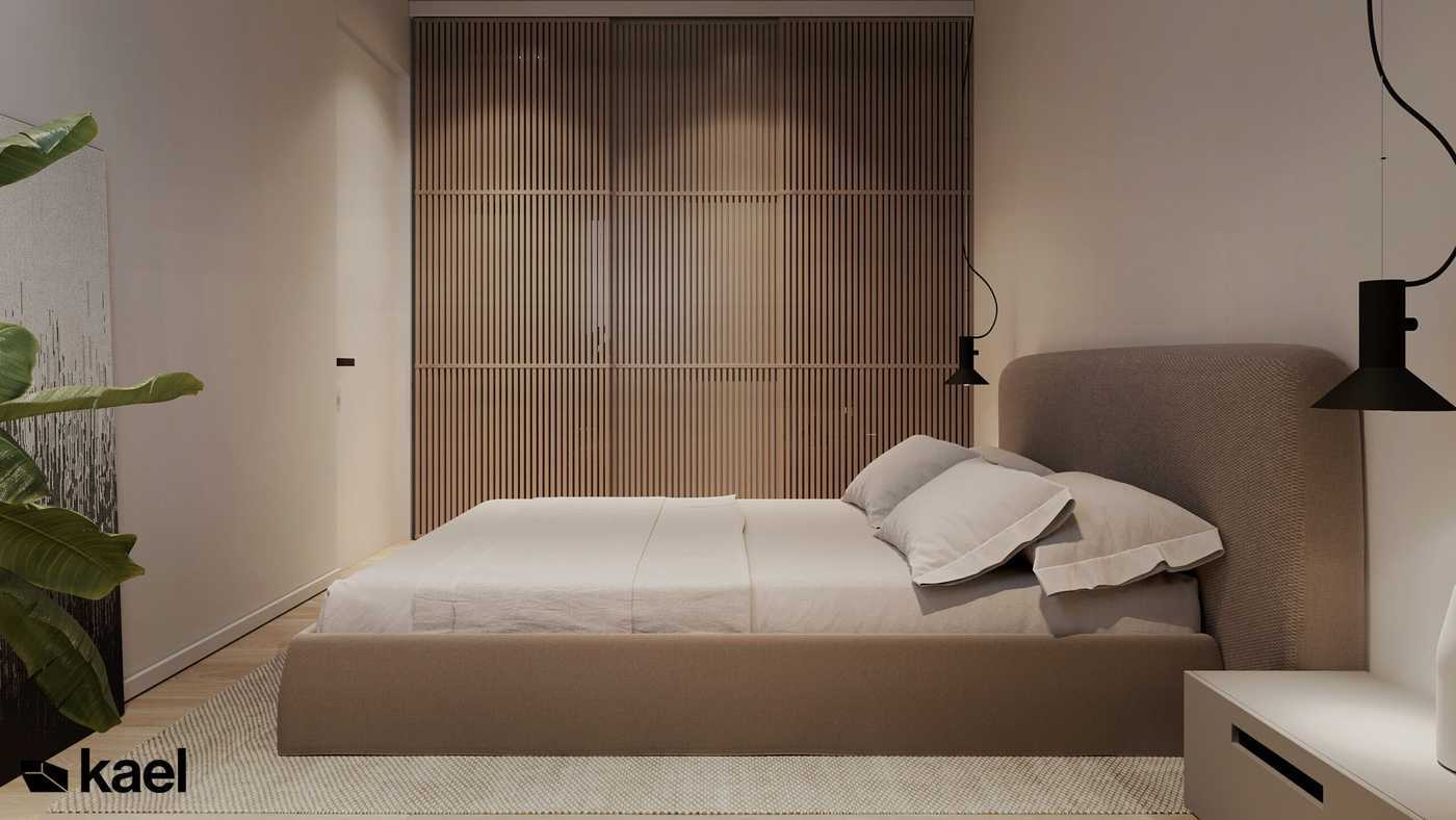 Проект 3к квартиры 90 м2 с вариантами планировки студии - Фото интерьеров-73