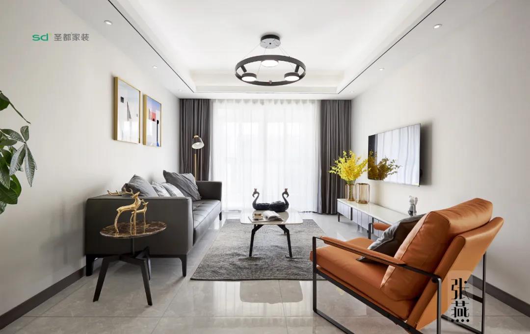 青枫雅苑 101 平轻奢设计丨中国宁波丨圣都家居装饰有限公司-1