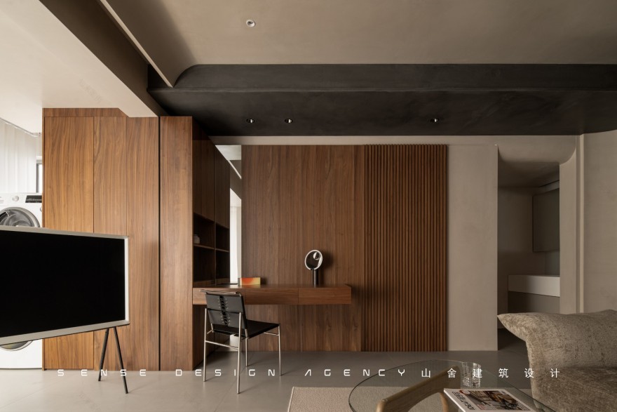 低调“微水泥”与中古家具的新玩法-12