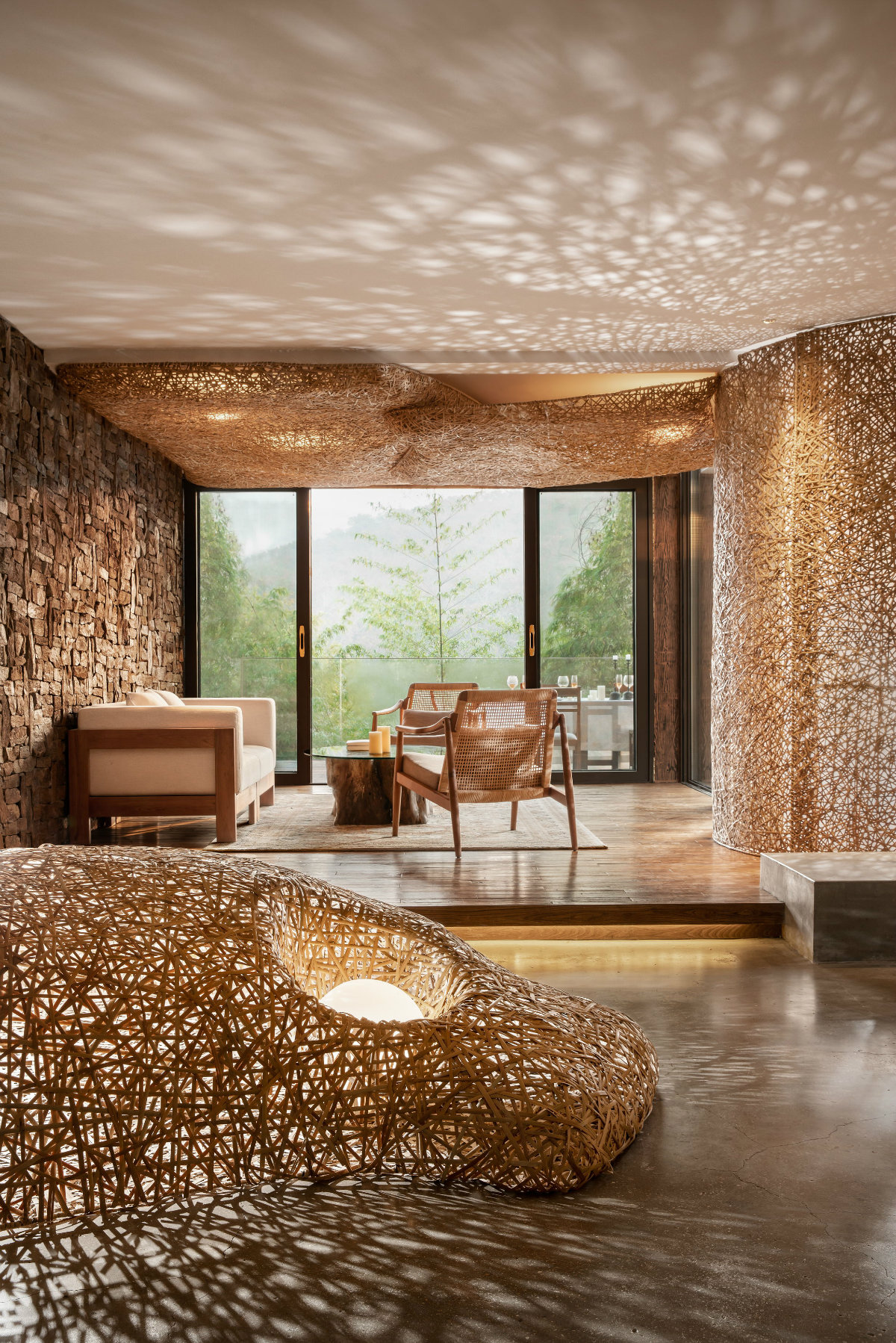 泊度森氧VILLA全景度假客栈-12