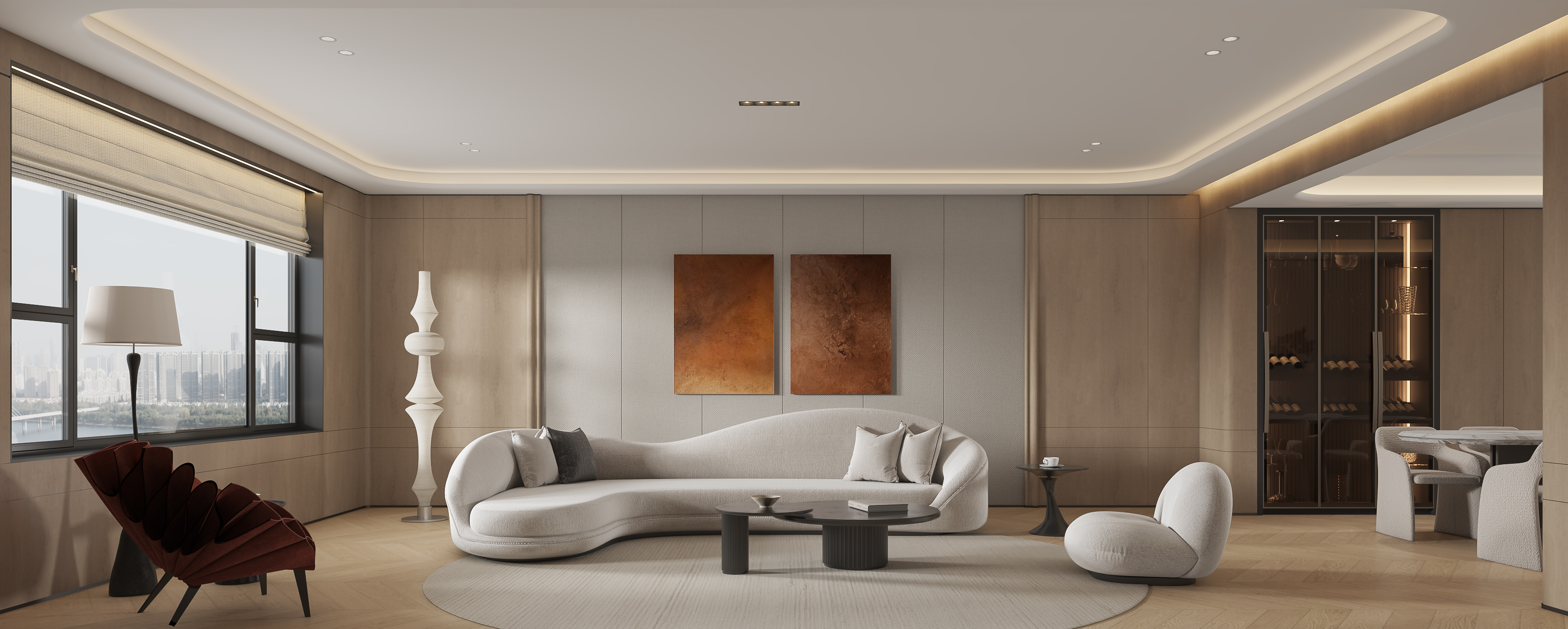 家装-现代客餐厅茶室-3