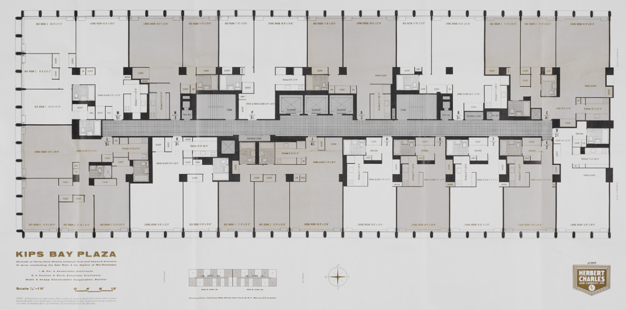 基普湾大厦公寓（Kips Bay Towers）丨美国曼哈顿丨贝聿铭-53