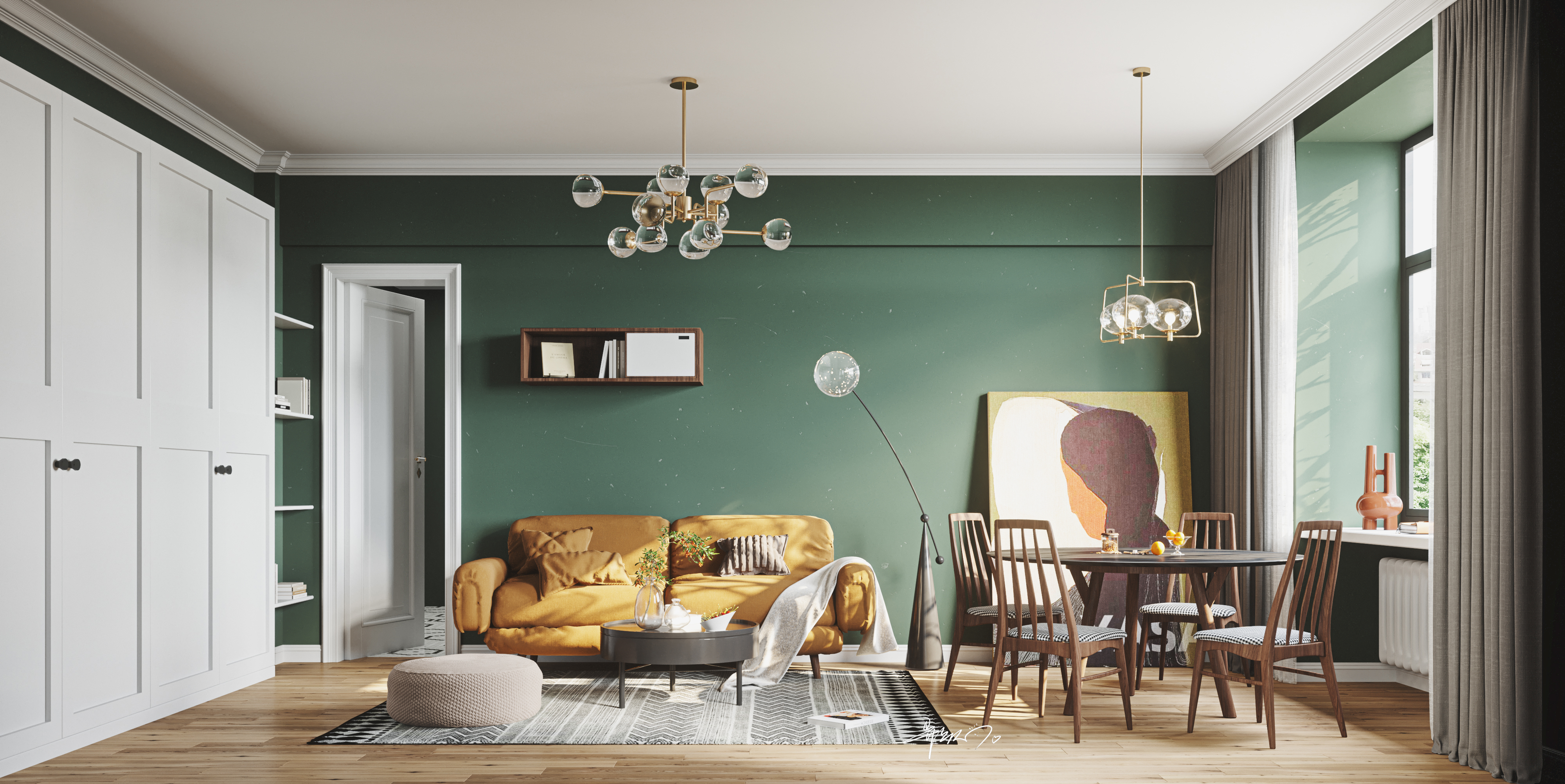 简约现代风住宅设计丨知名设计师-20