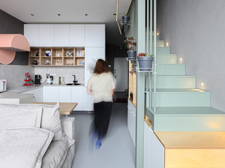 Дизайн квартиры-студии 26 кв. метров в Москве-17